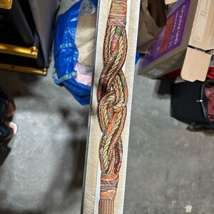 Leather shop vintage 1970s Colorful Braided Belt
